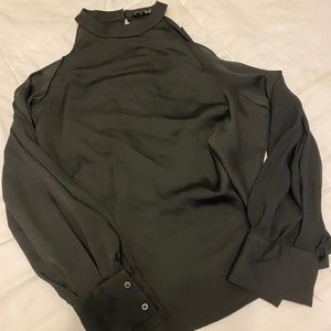 Open shoulder dress blouse